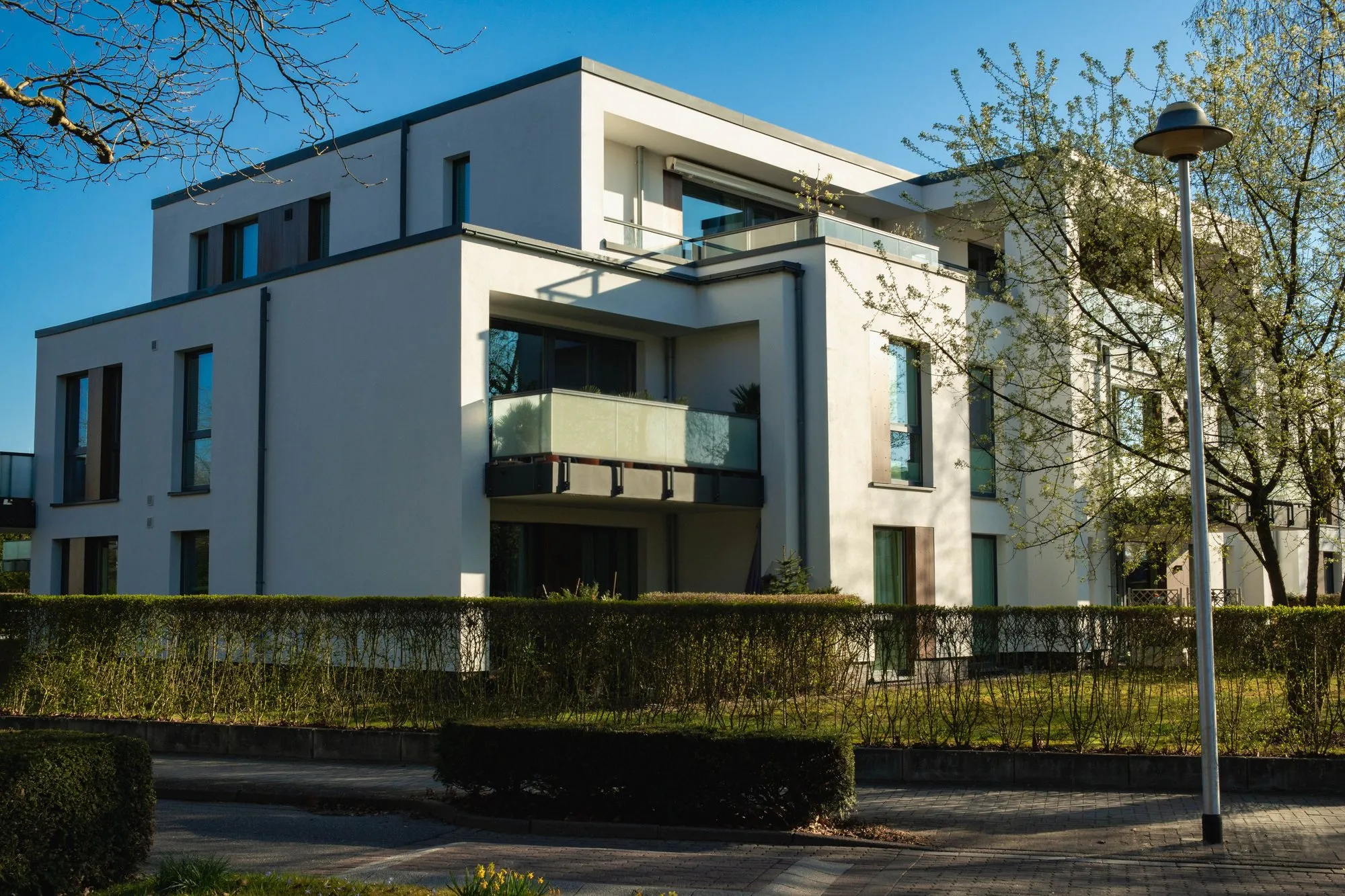 A modern residential building in daylight