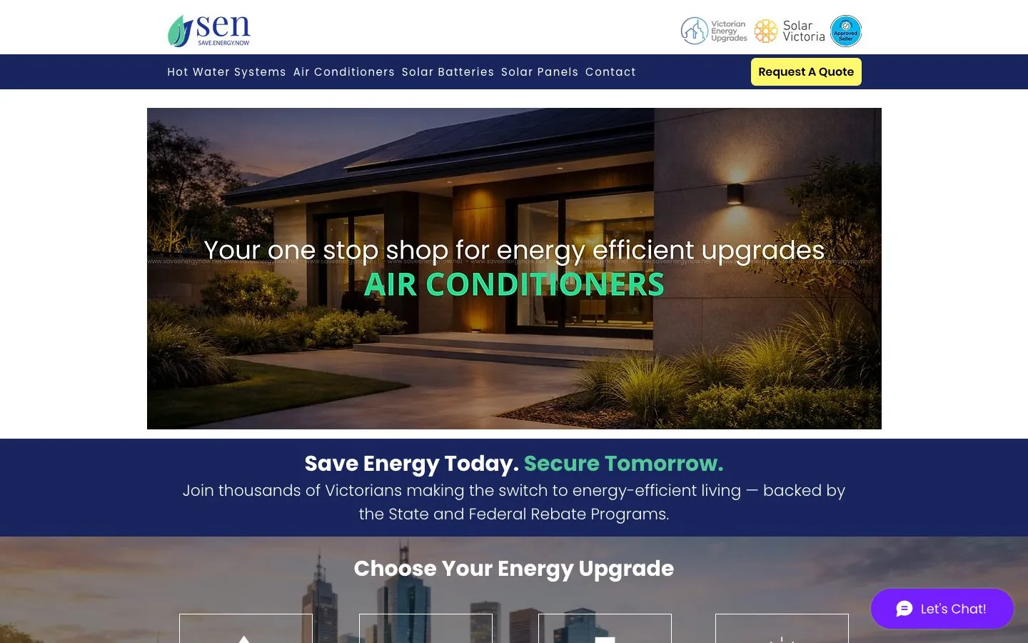Screenshot of saveenergynow.net